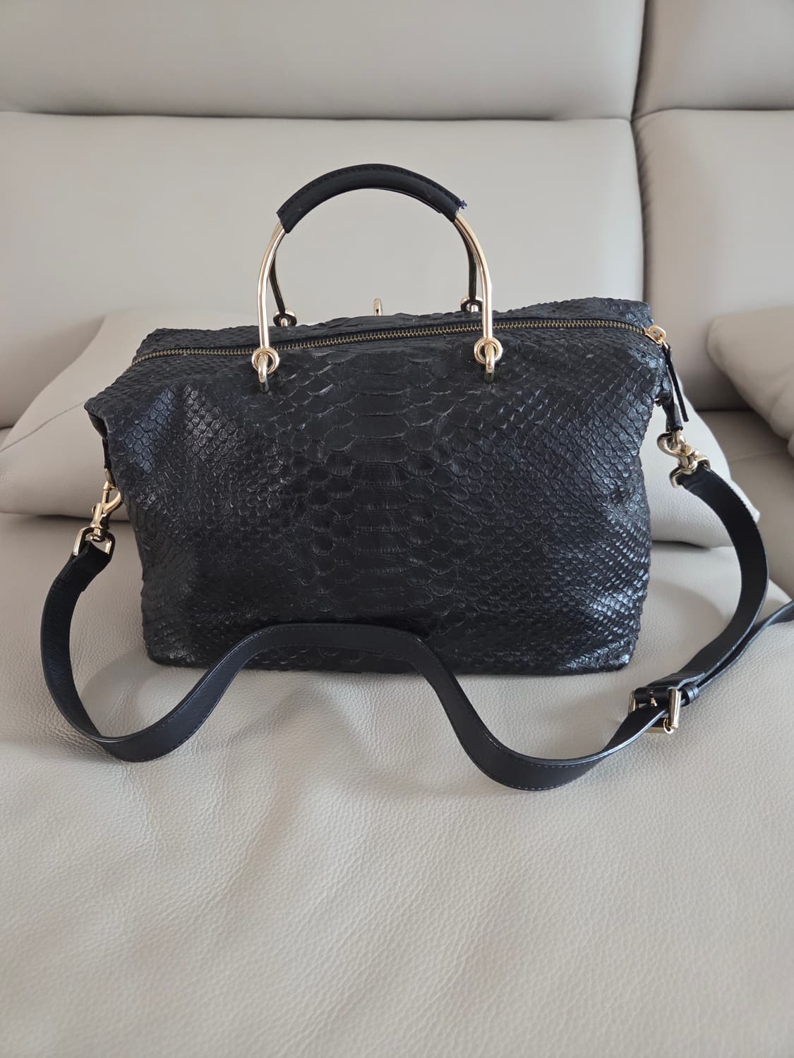 정품 멀버리 뱀가죽 숄더백 상품이미지1