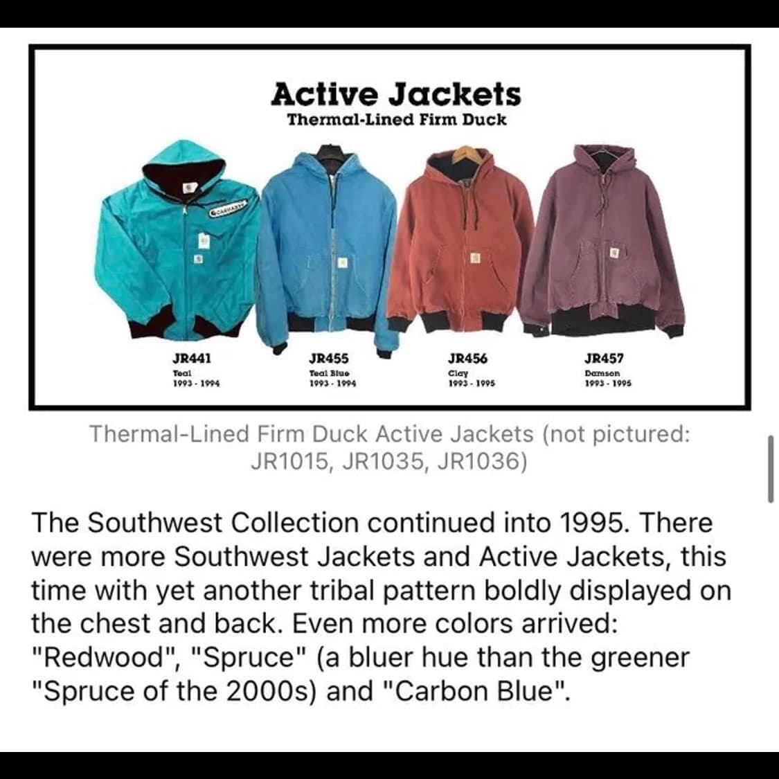 [XL] 90s 빈티지 칼하트 액티브 자켓 JR441 틸 그린 상품이미지5