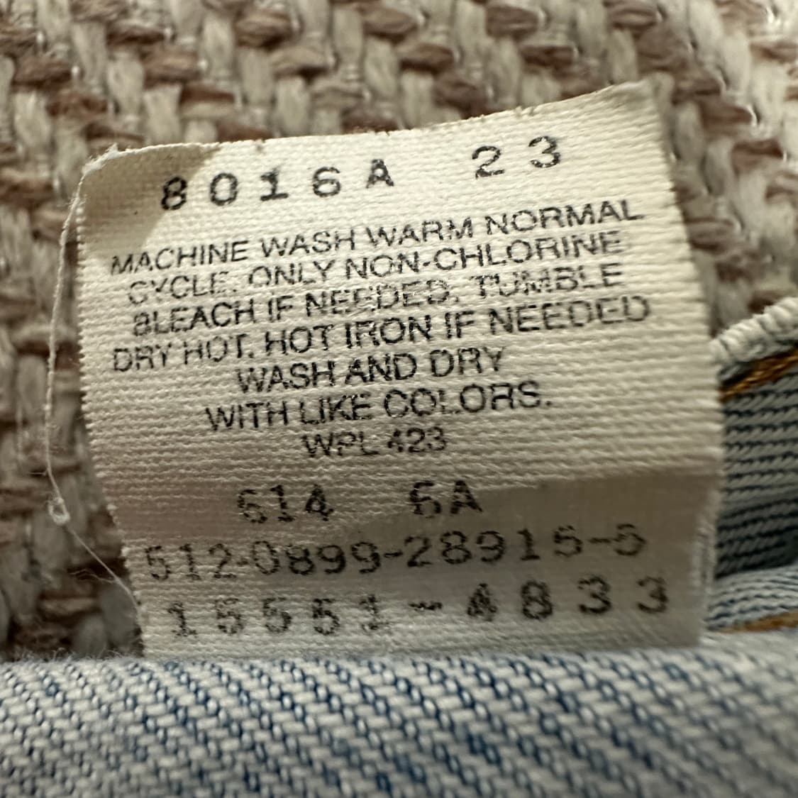 LEVI'S 550 90's usa made denim pants 상품이미지5