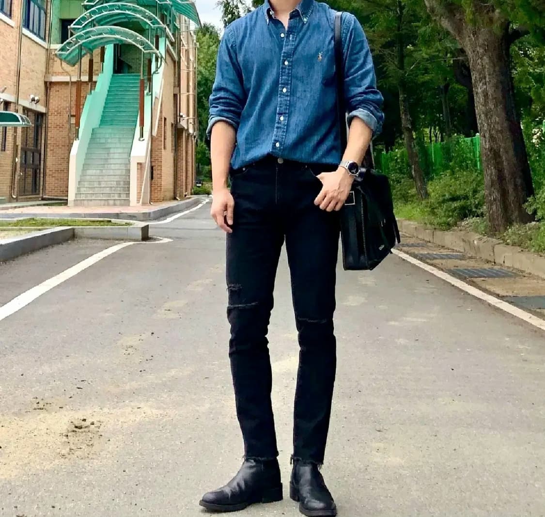 폴로 랄프로렌 데님 셔츠 클래식핏
L사이즈 새상품 상품이미지7