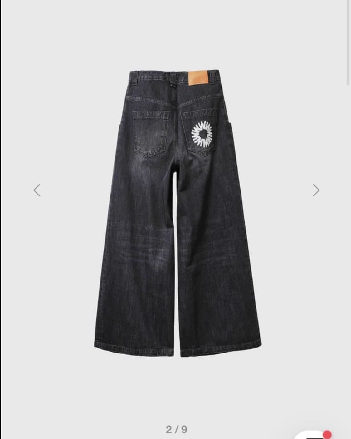 999휴머니티 big pocket baggy jeans 팬츠 워시드블랙 상품이미지2