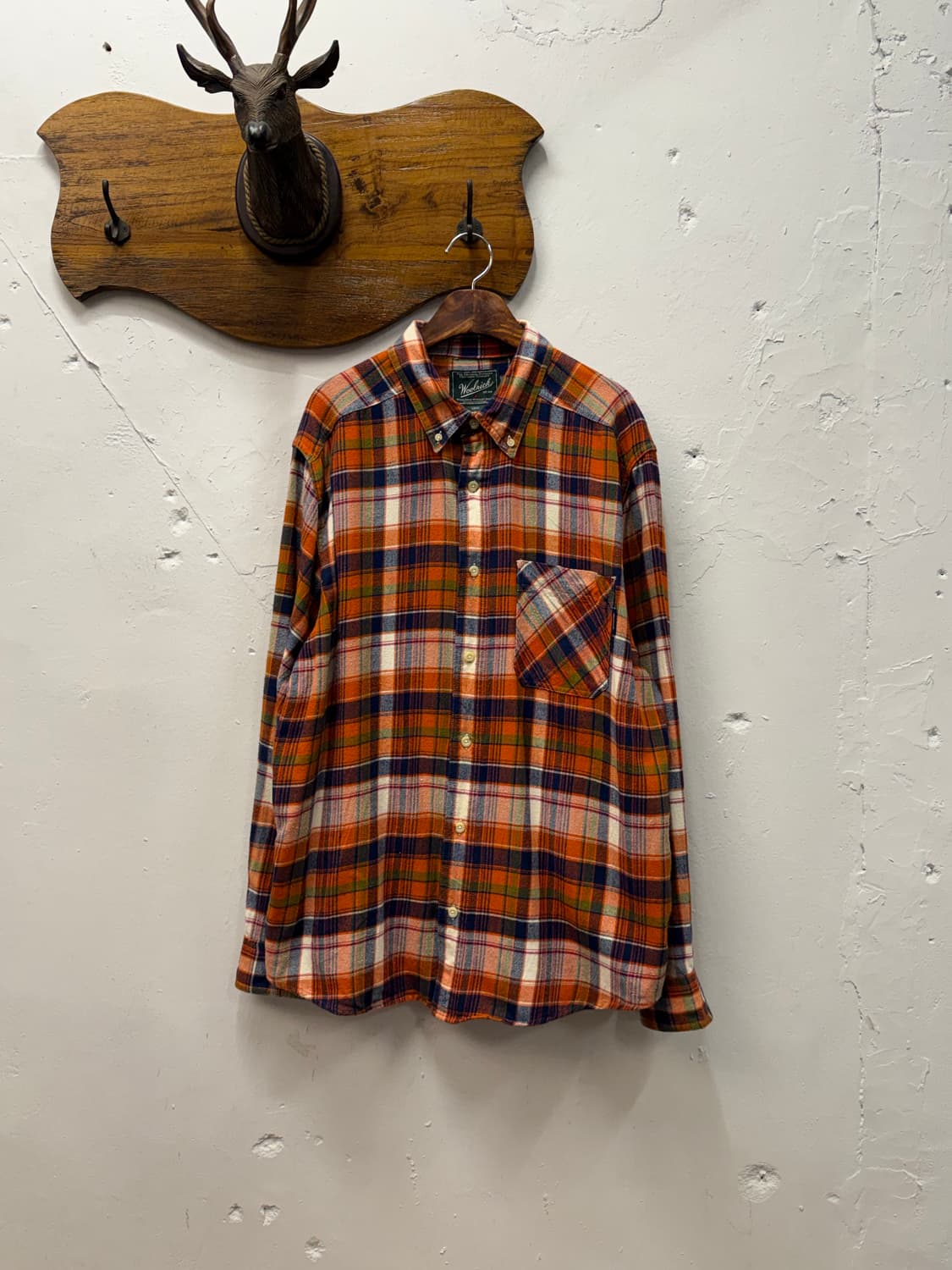 L) Woolrich Plaid Flannel Button-Down Sh 상품이미지2