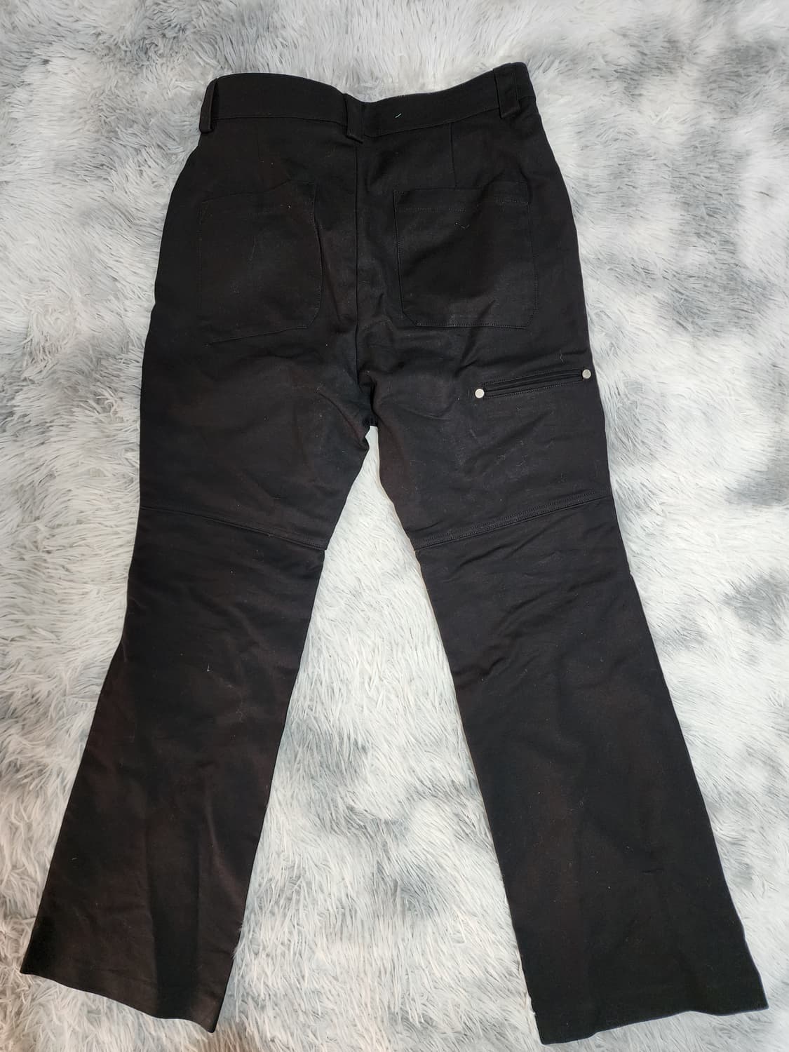 kineto 레이어 커팅 팬츠 블랙 상품이미지4