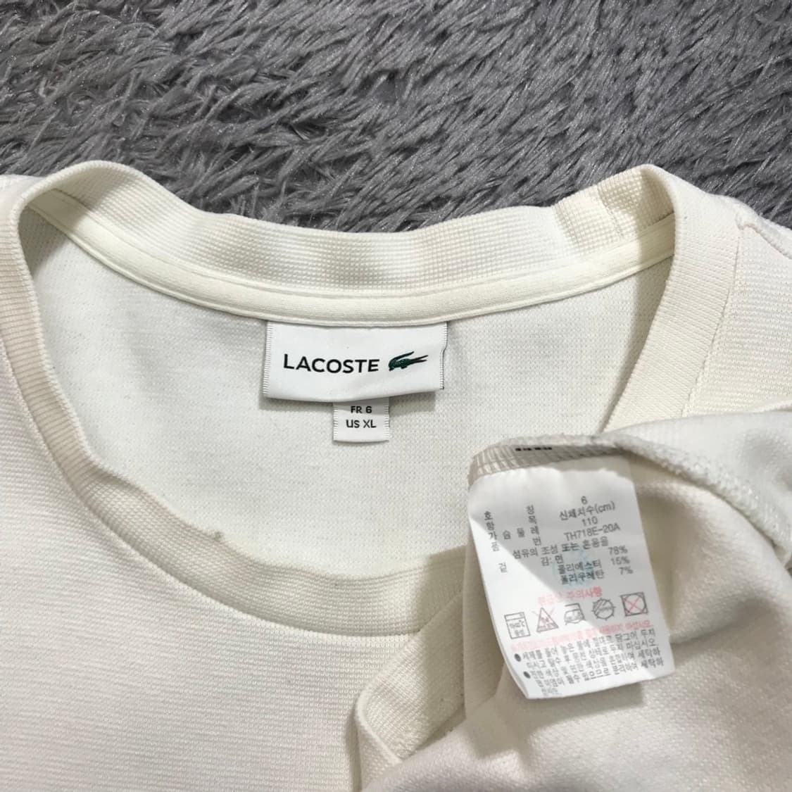 [[XXL] 라코스테(LACOSTE) 니트 롱슬리브/긴팔티셔츠@579 상품이미지5