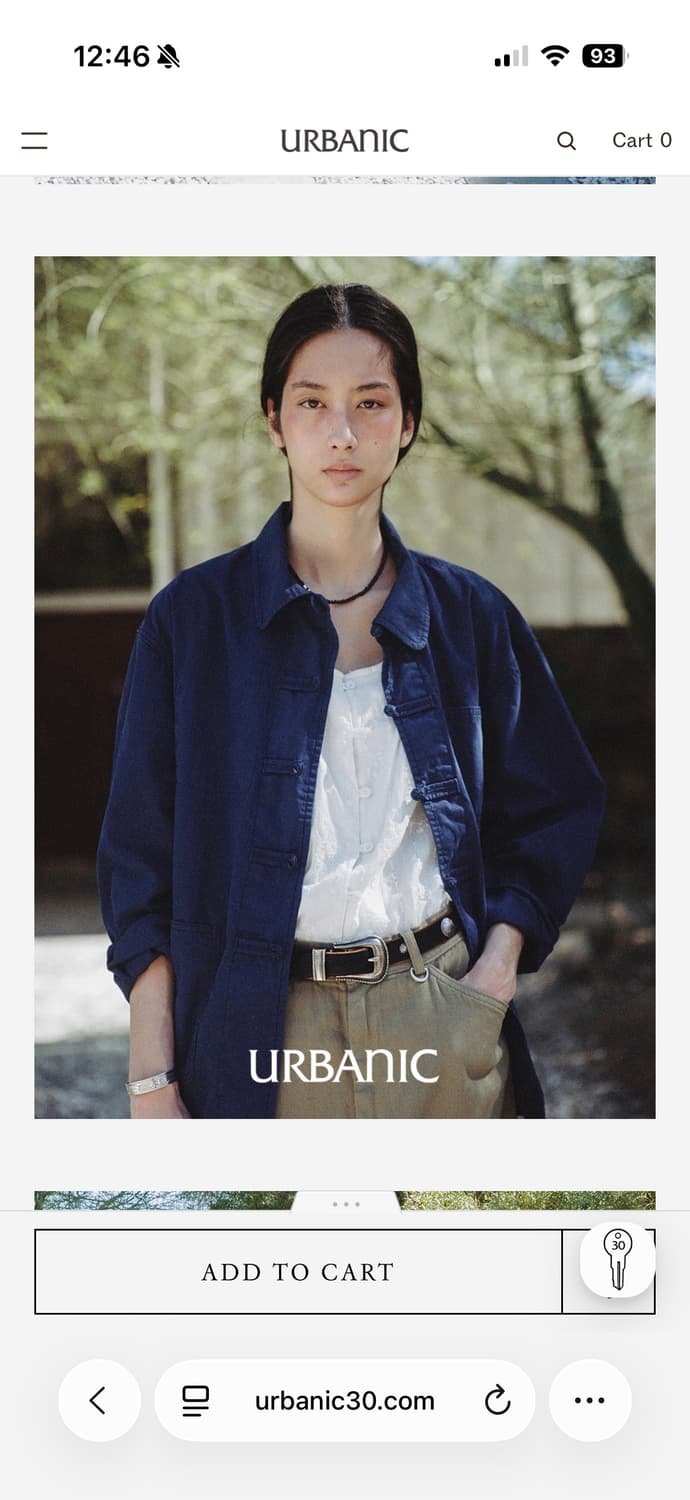 Urbanic30 cotton chinese jacket 상품이미지3