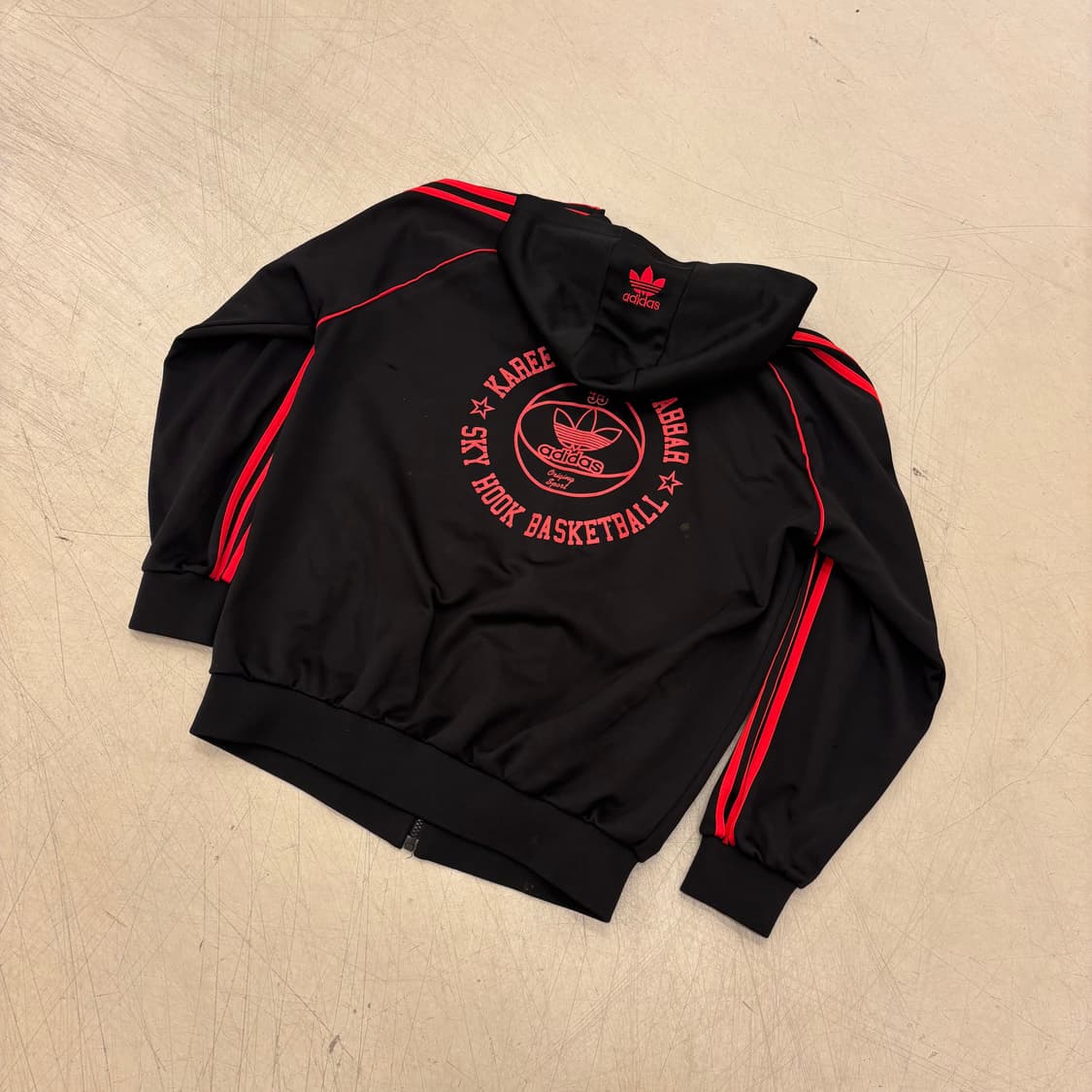 아디다스 올드스쿨 빅로고 후드 져지 상품이미지3