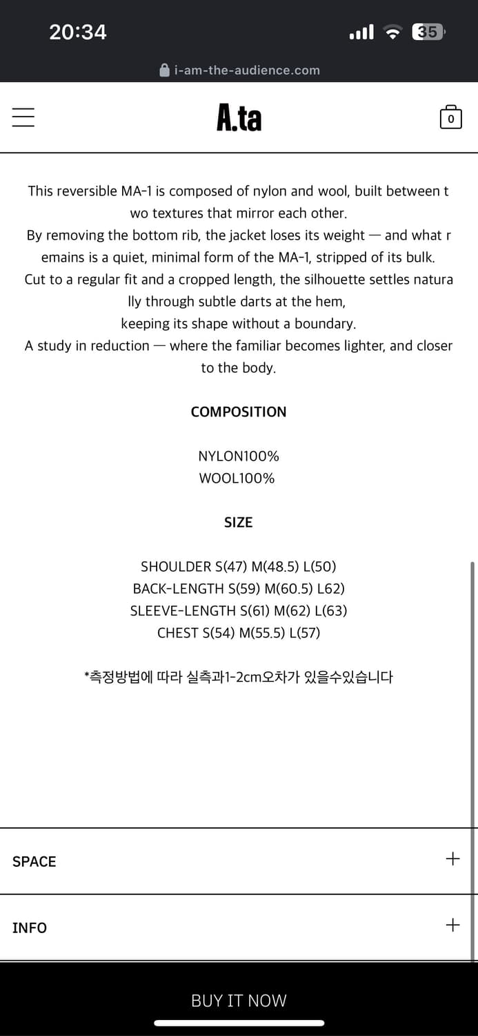 a.ta reversible ma-1 (s) 상품이미지2