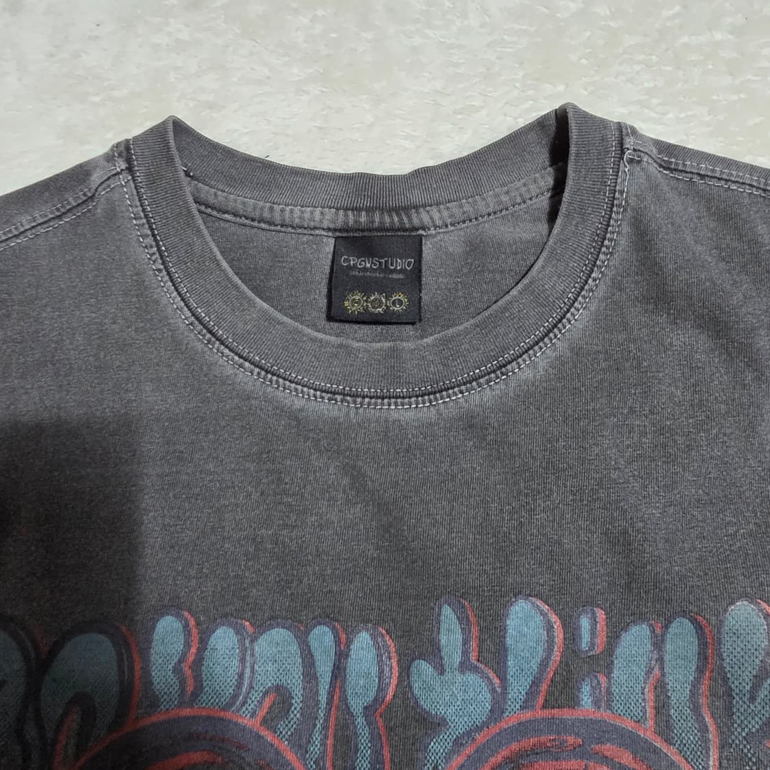 (L)여성 꼼빠뇨 피그먼트 반팔 티셔츠  상품이미지2