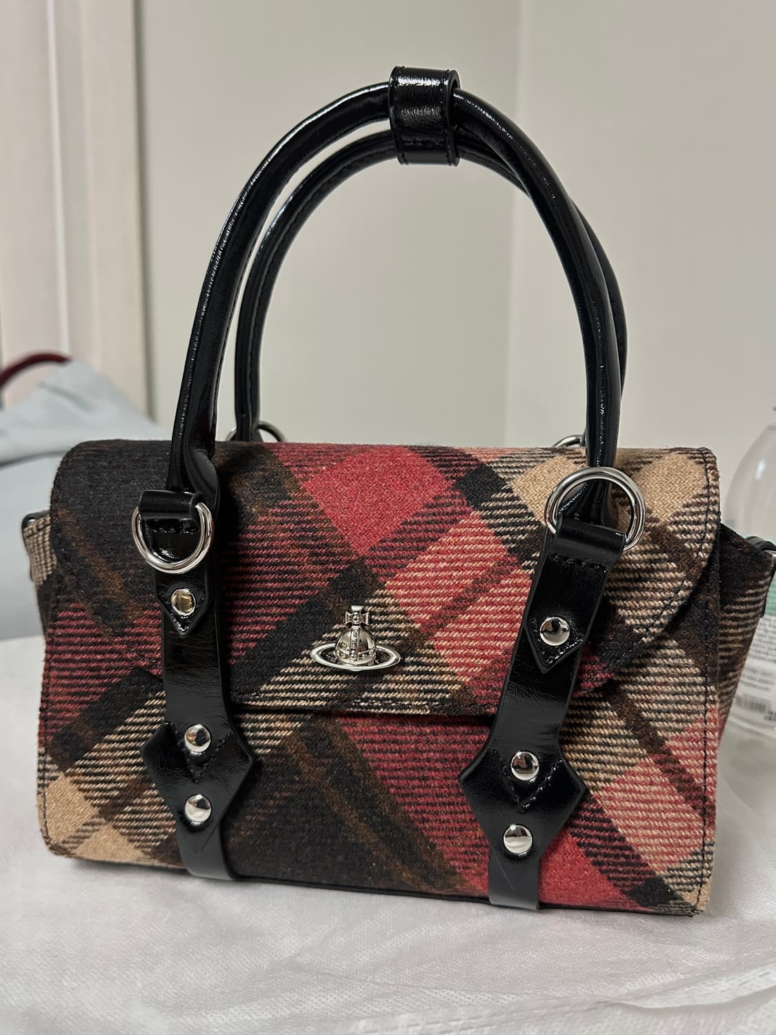 비비안웨스트우드 해리스 트위드 체크 베티나 백 상품이미지2