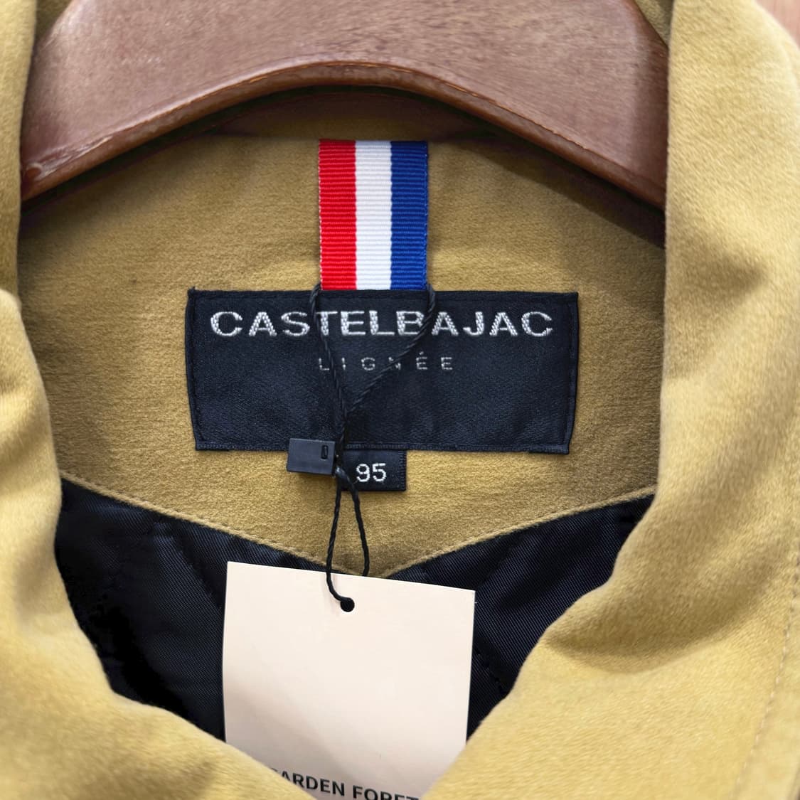 까스텔바작 필드 자켓 컬러 블록 브릭 오렌지 스웨이드 패치 디테일 옐로우 상품이미지7