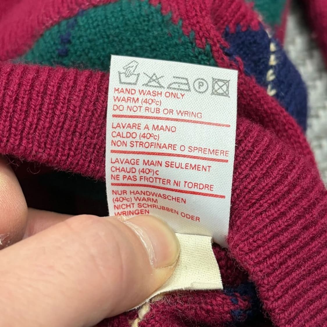 아일랜드 아가일 울 니트 가디건 v2599 상품이미지7