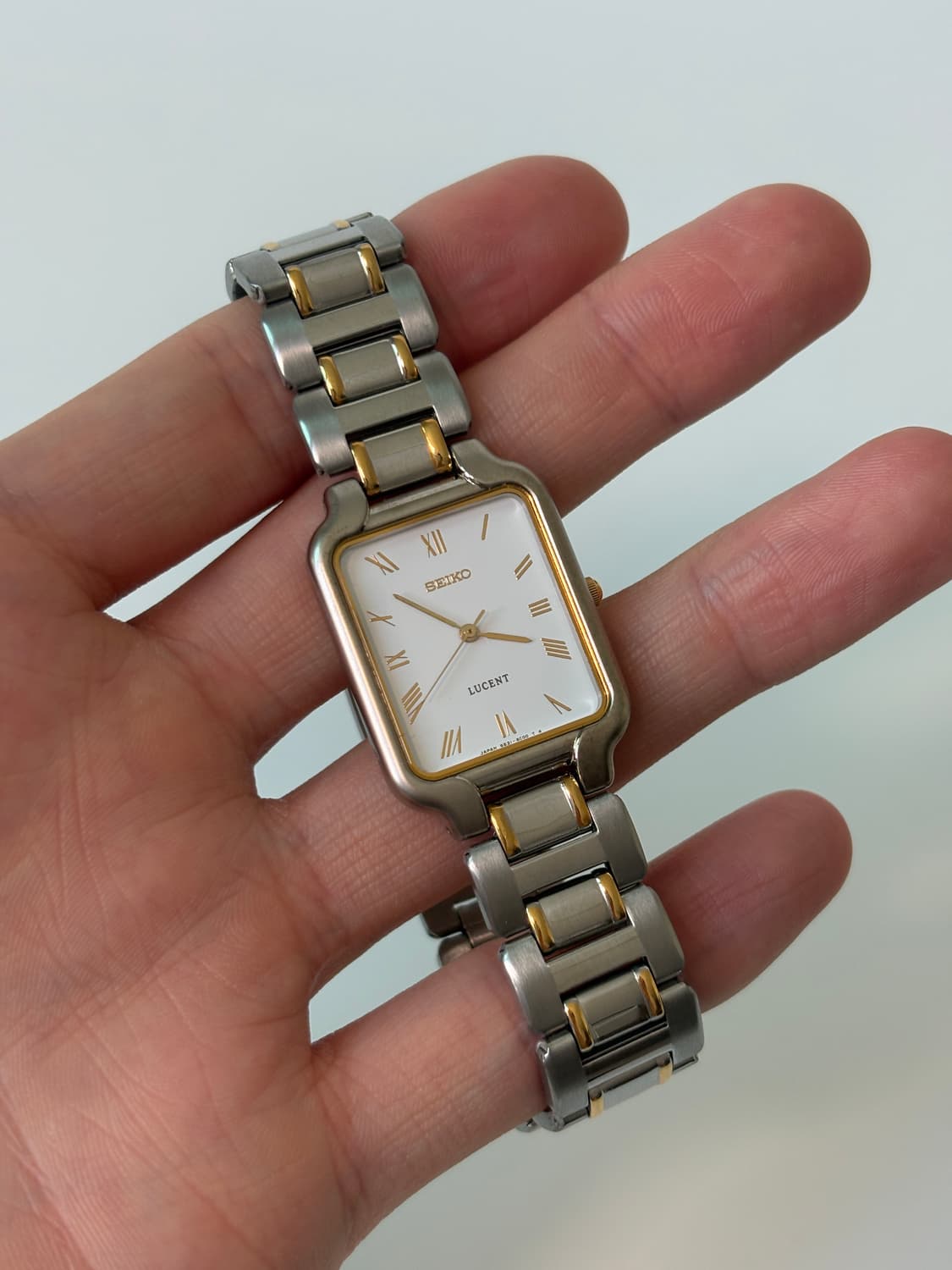 1990s Lucent Roman Index Square Quartz 상품이미지2