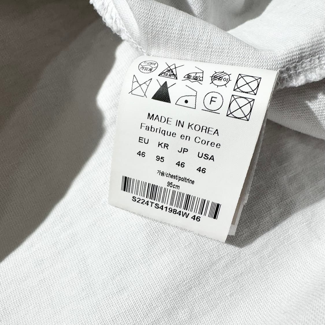 솔리드옴므 로고 자수 반팔 티셔츠 상품이미지8