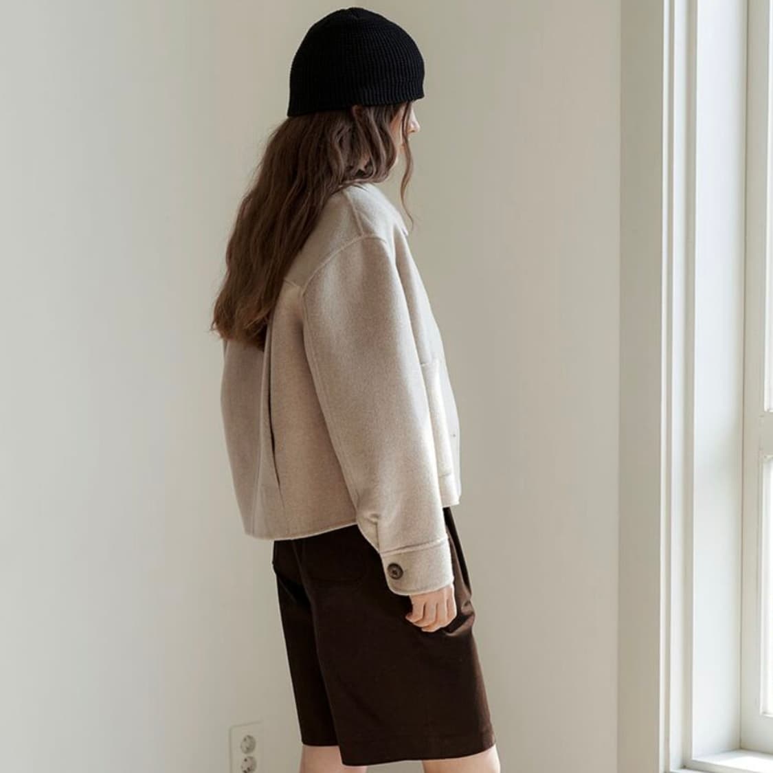 앳코너(at.corner) 핸드메이드 크롭 울자켓 프리사이즈 새상품 상품이미지2