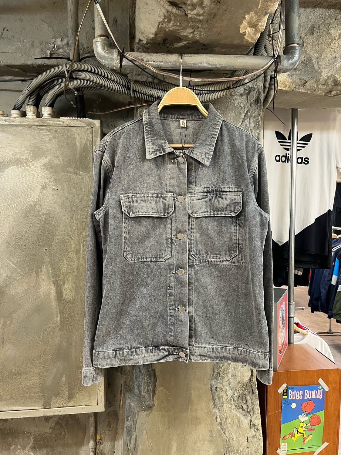 빈티지 데님 자켓 그레이 #csz2730 상품이미지1