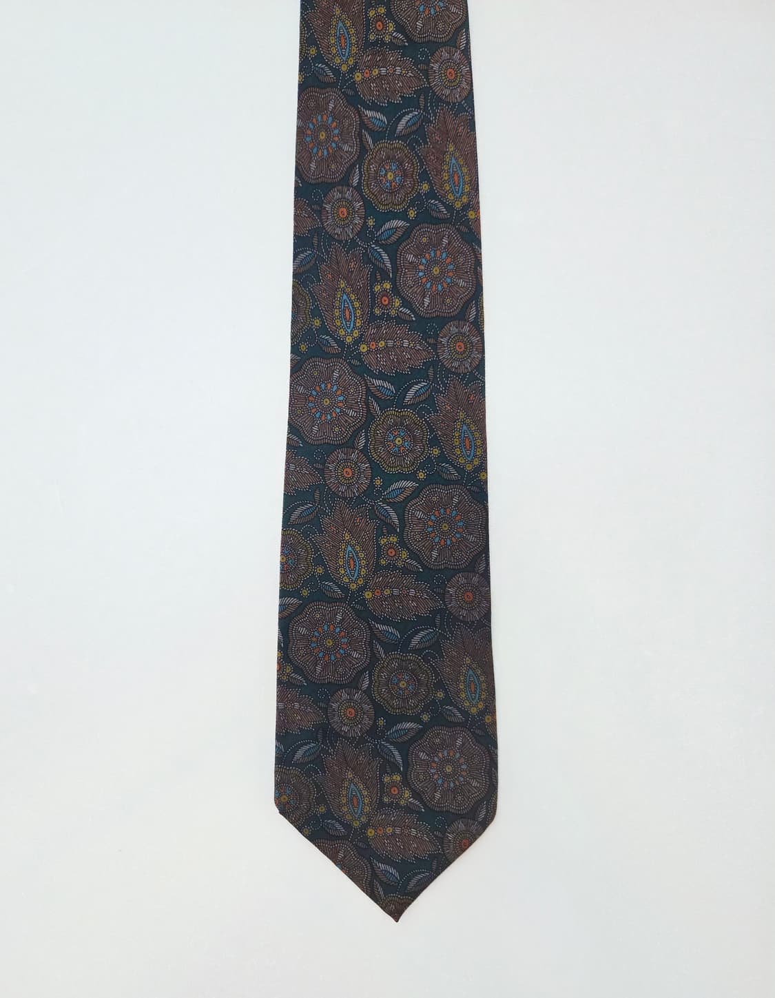 발렌티노 그린 페이즐리 실크 넥타이 상품이미지6