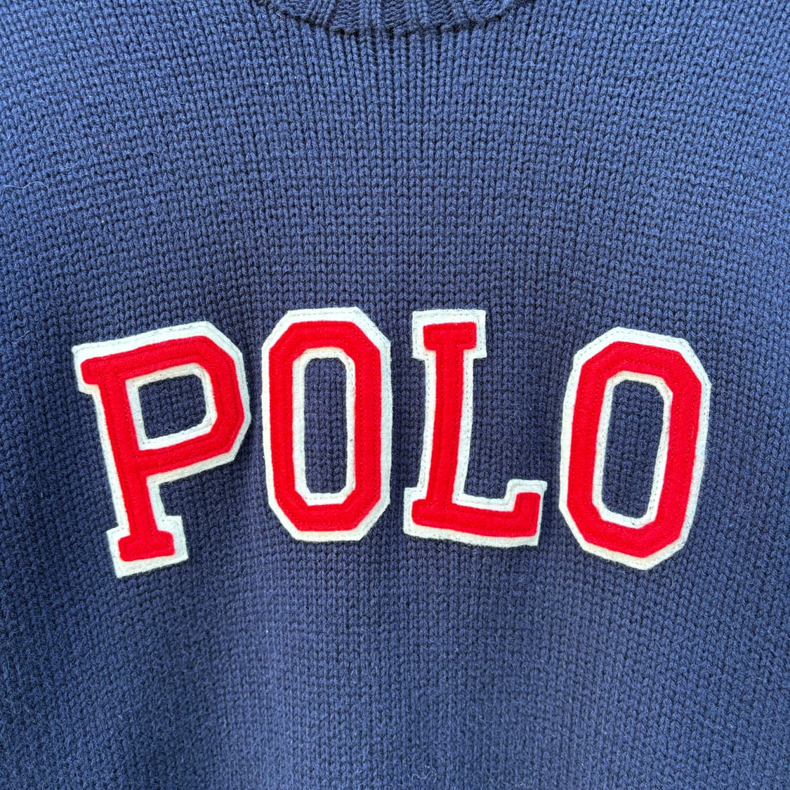 Polo 폴로 아플리케 자수 니트 상품이미지3