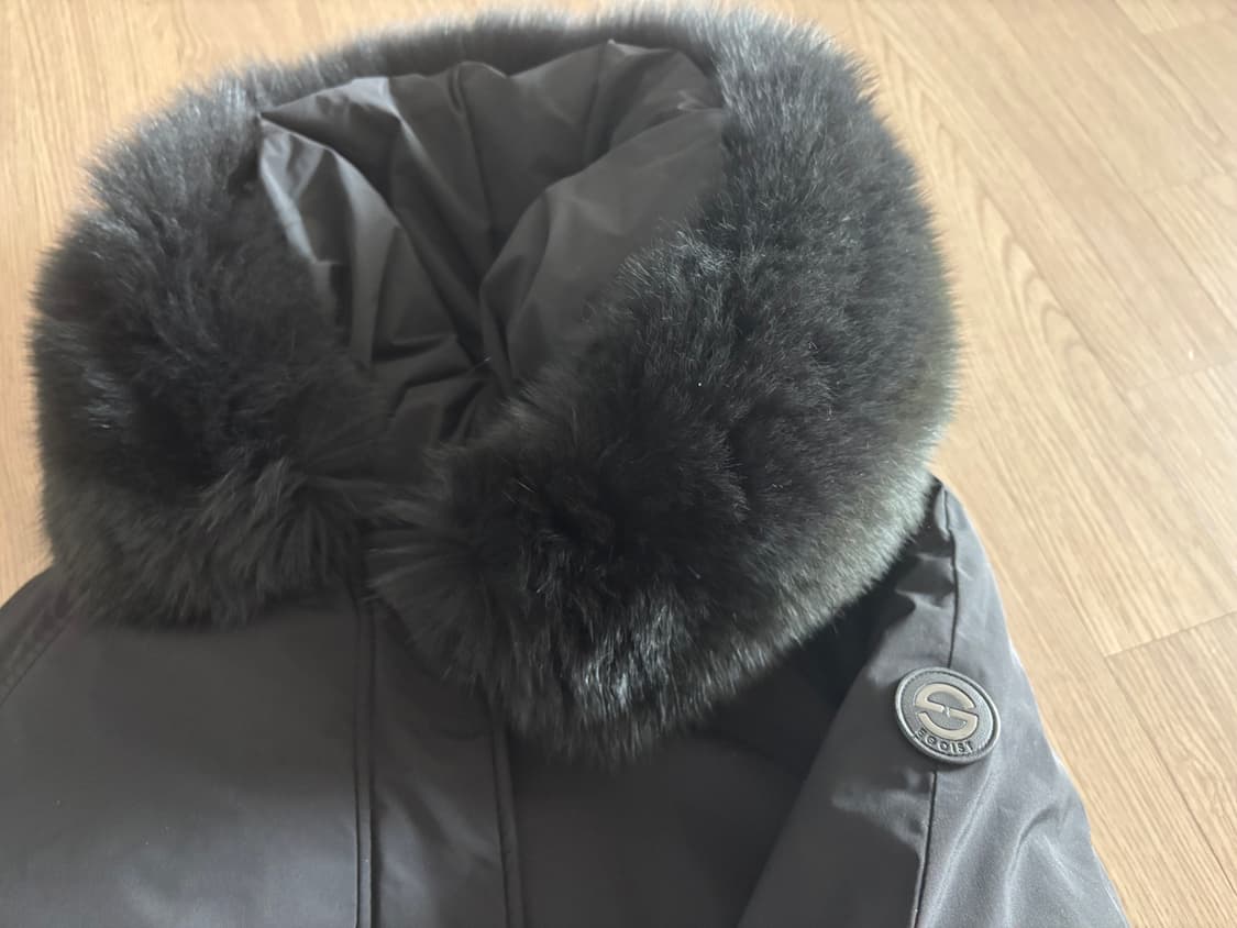 새상품급 에고이스트 빅사가퍼  날개 스트링 야상형 구스다운패딩 55(66 상품이미지6