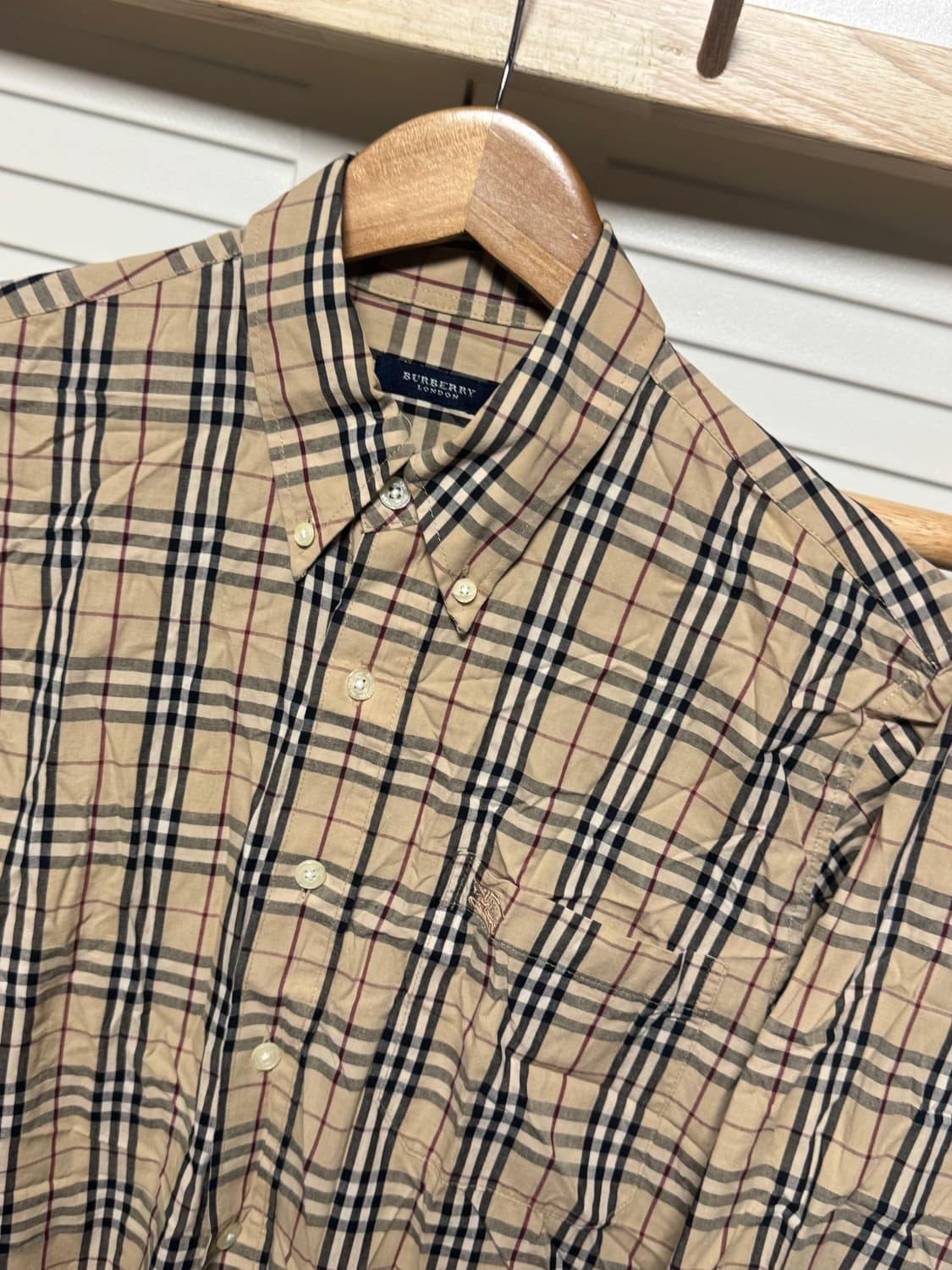 런던 버버리 체크 셔츠  상품이미지3