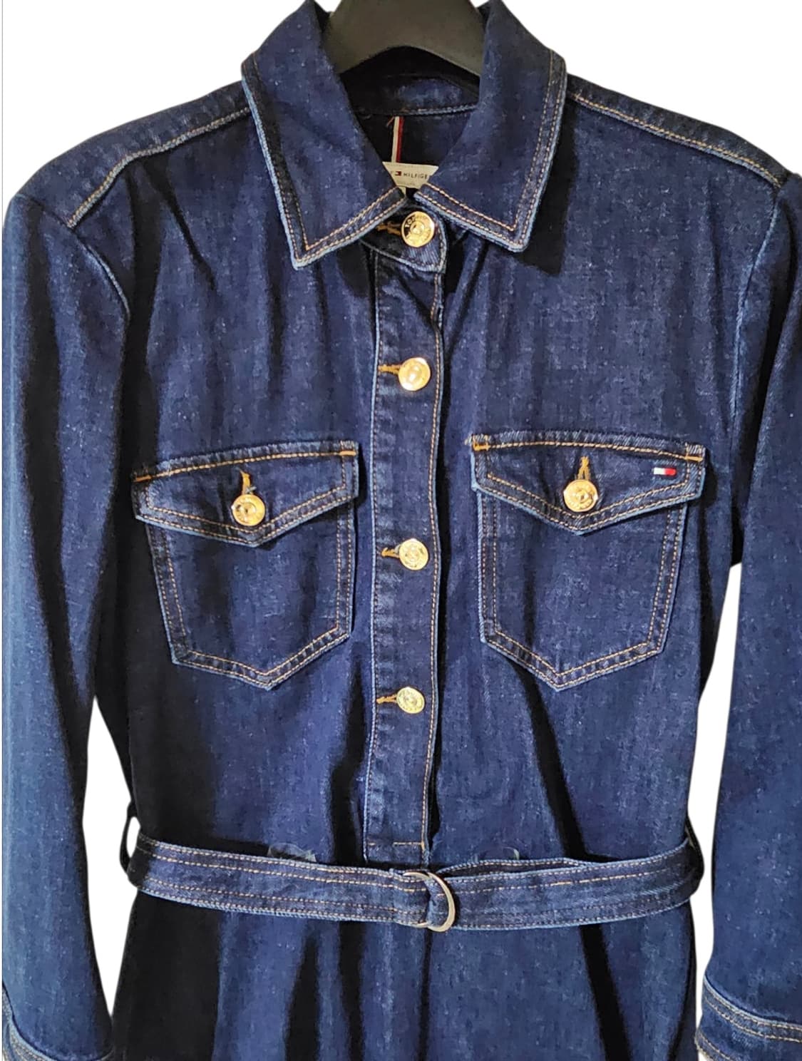 TOMMY HILFIGER 데님 원피스 정품 / 인디고 / 38(66) 상품이미지5
