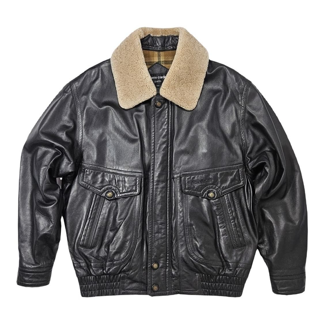 PIERRE CARDIN 양가죽 봄버 자켓 L 상품이미지1