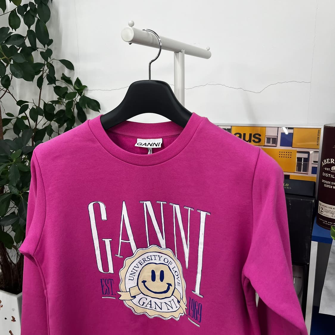 가니 프린팅 맨투맨 새상품 XS 상품이미지2