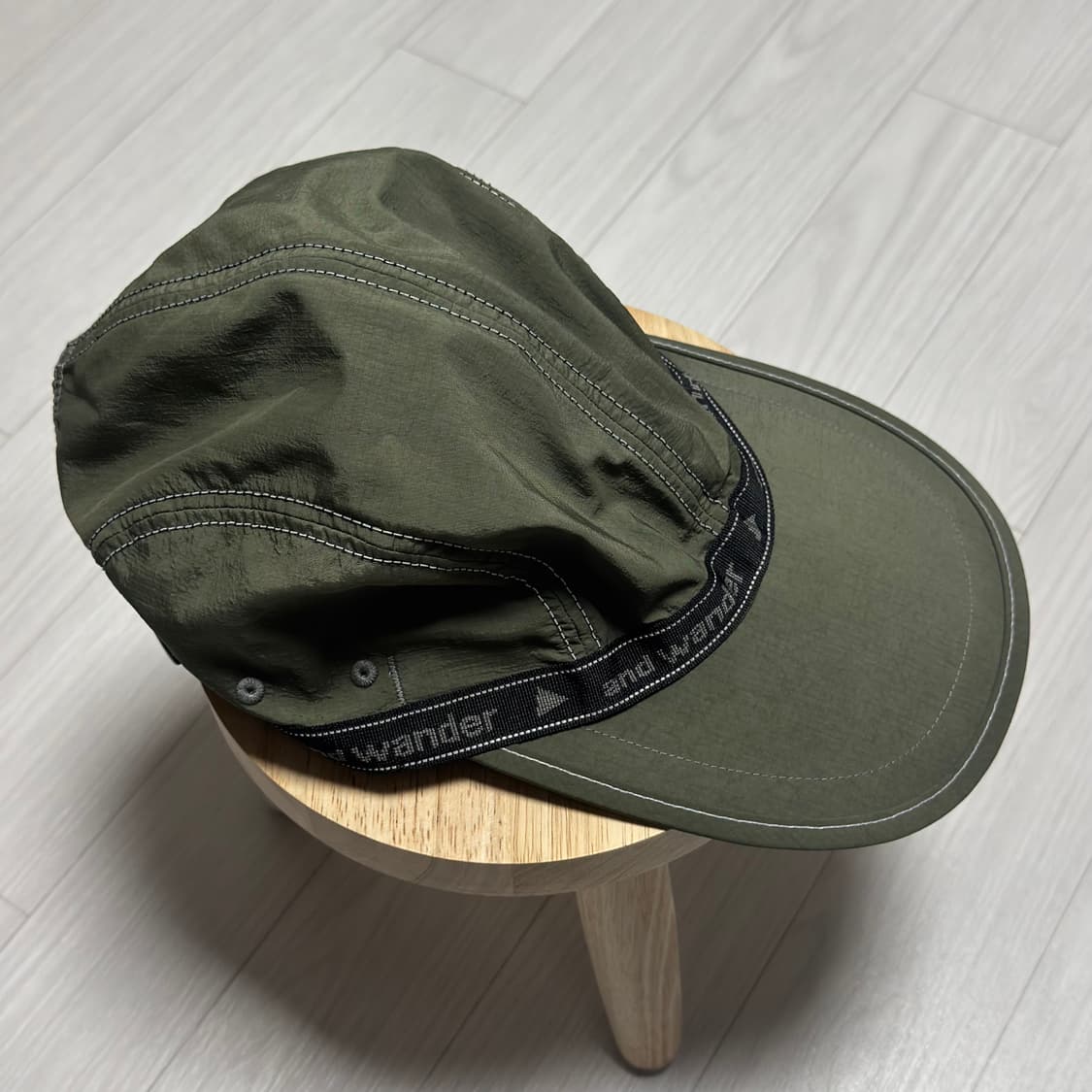 앤드원더 and wander JQ 테이프 캡 카키 상품이미지5