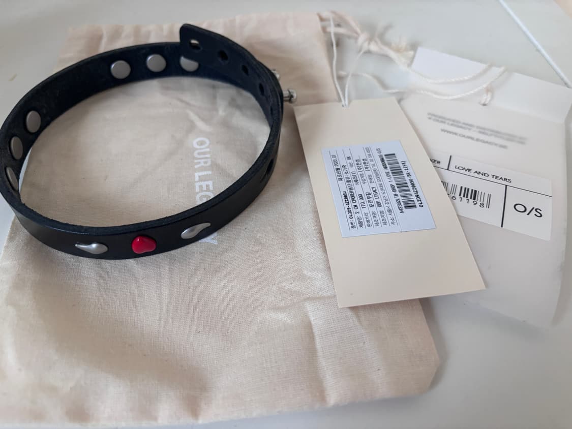 아워레가시 2cm love and tears 초커 목걸이 상품이미지2