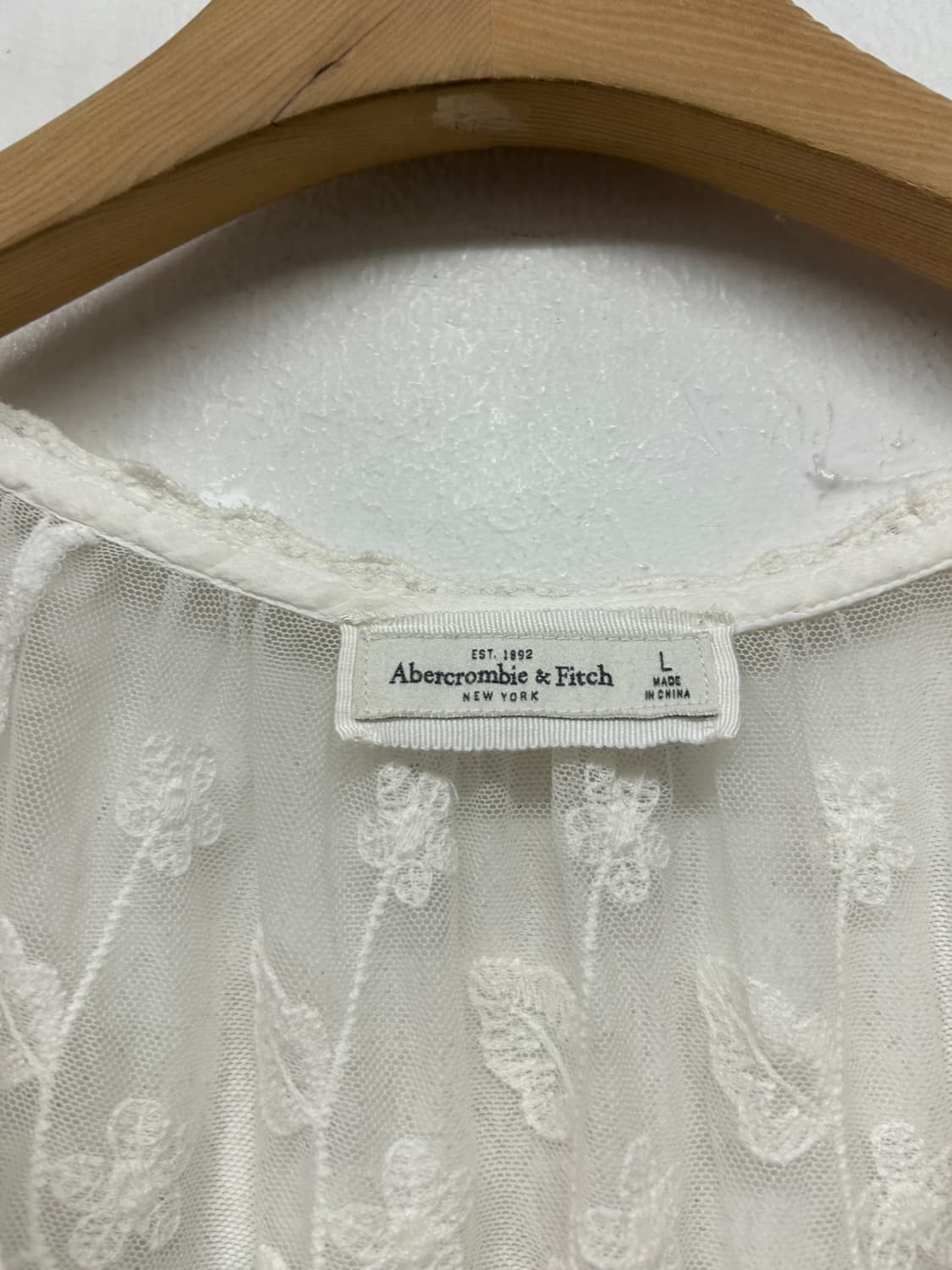 아베크롬비 화이트 레이스 블라우스 상품이미지5