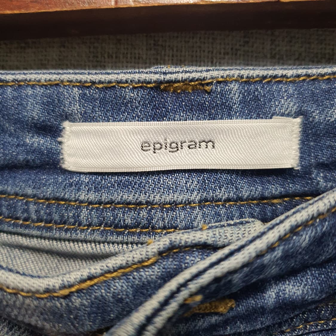 에피그램 데님 청바지 블루 데미지진  상품이미지3