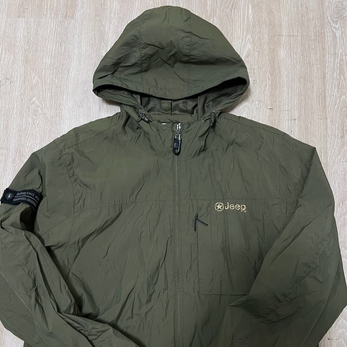 지프 로고 후드 바람막이 자켓 L/100  상품이미지2