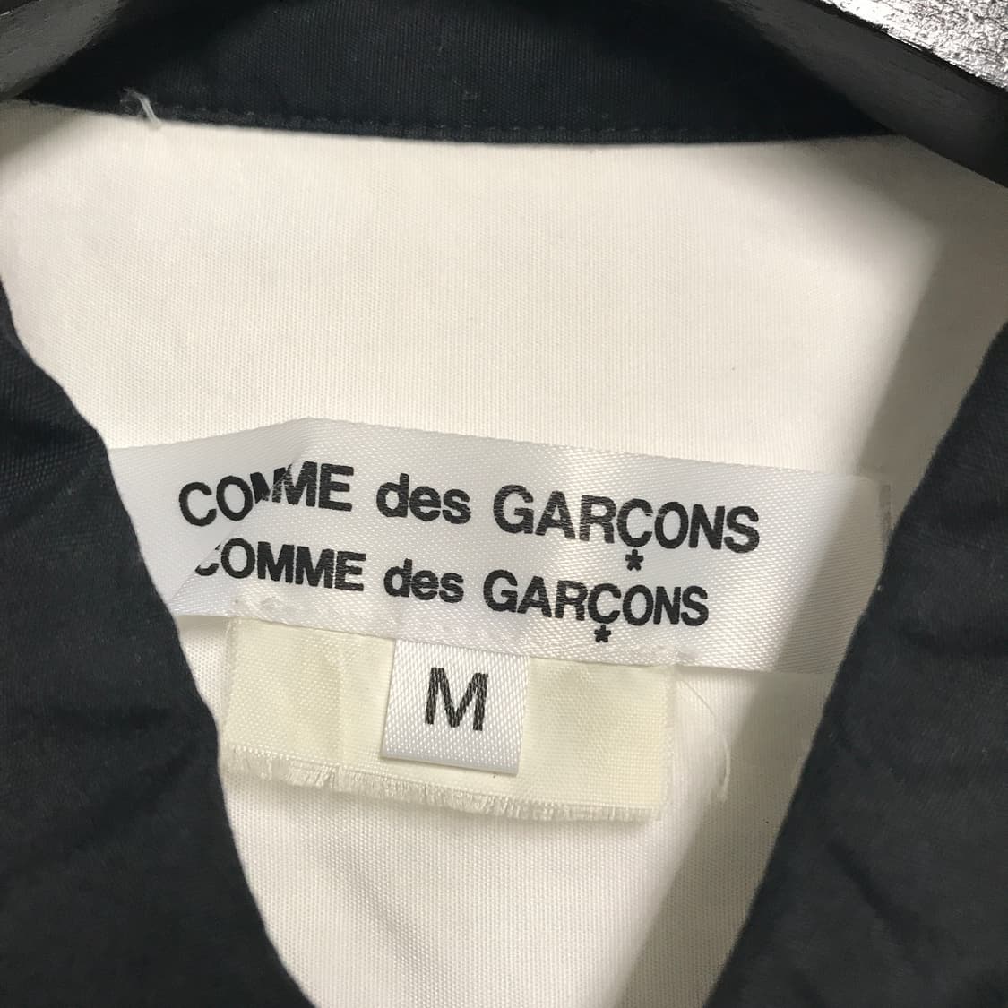 꼼데가르송 카라 배색 셔츠 화이트 M(W)  상품이미지4