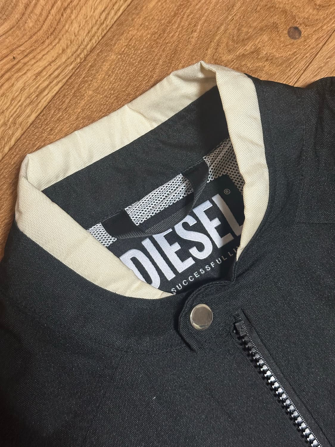 디젤 J-블링크 컬러블록 나일론 바이커 자켓 (XL) 상품이미지8