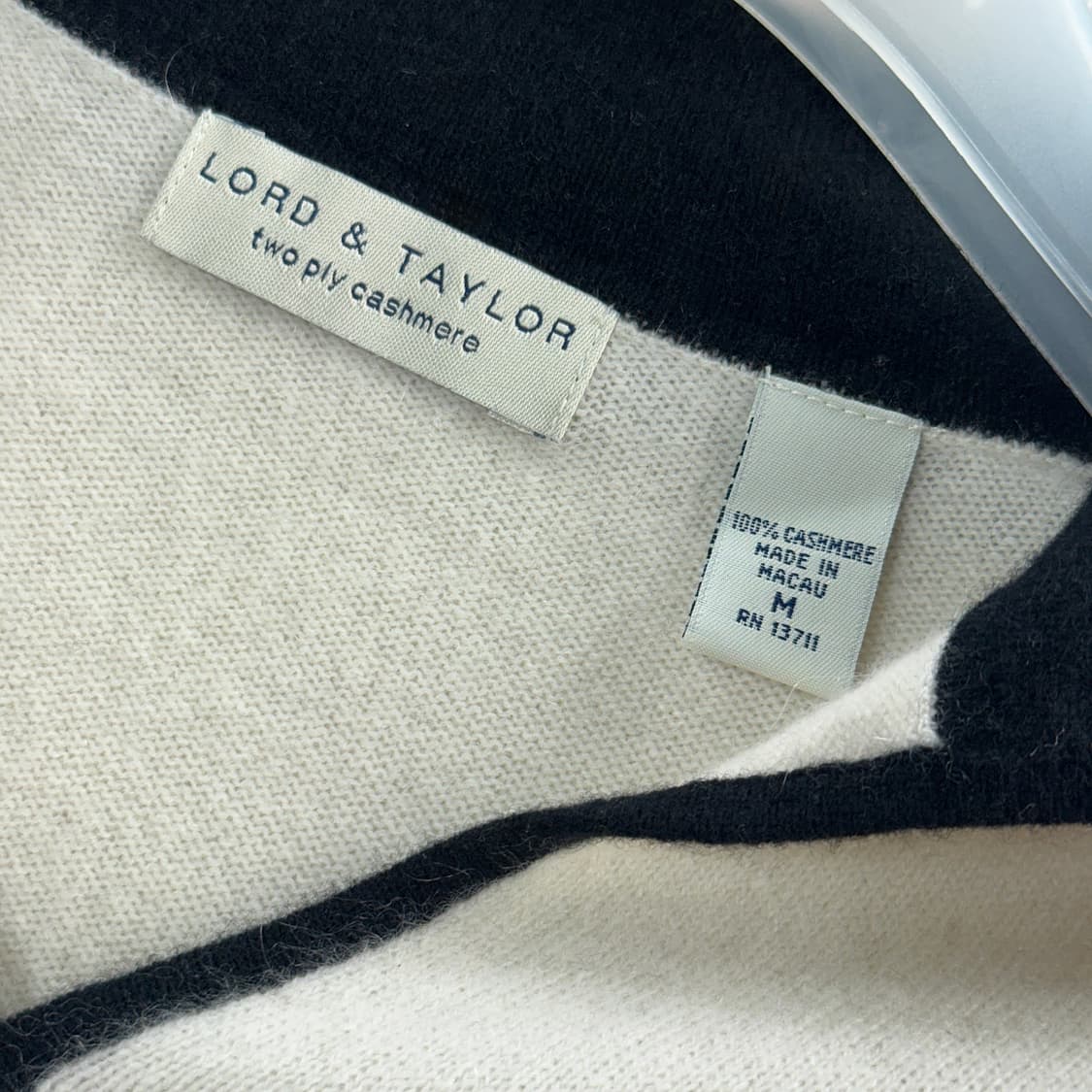 LORD & TAYLOR 캐시미어 카라 니트 상품이미지2