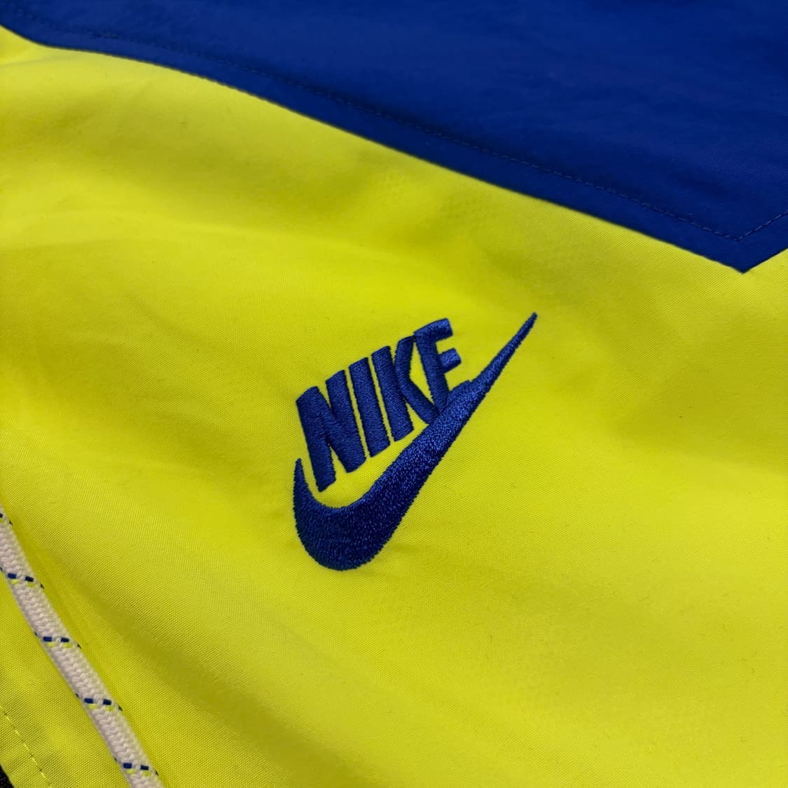 [2XL] 나이키 바람막이 블루/형광 옐로우 B407 상품이미지4
