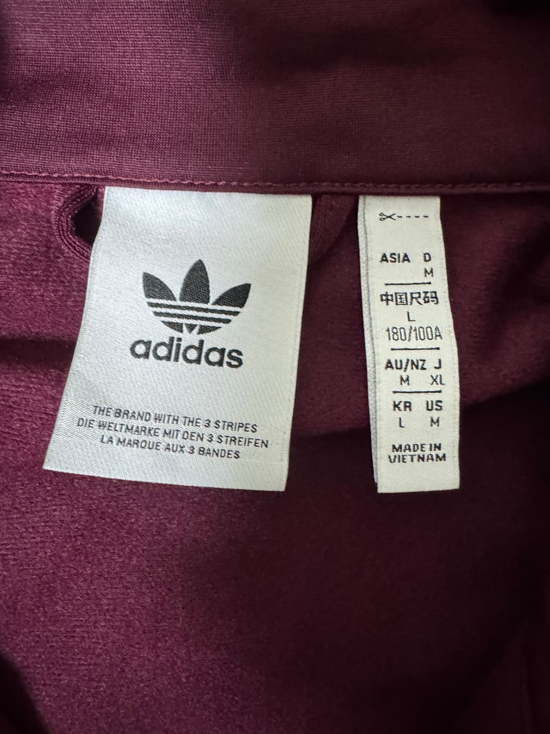 아디다스 아디컬러 클래식 파이어버드 트랙탑 마룬 상품이미지3