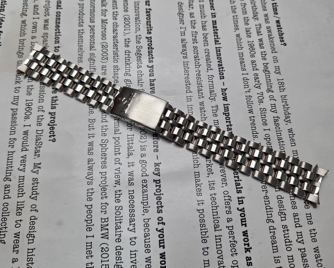 빈티지 라도 18mm 러그날개형 바둑이 메탈 브레이슬릿 시계줄  상품이미지2