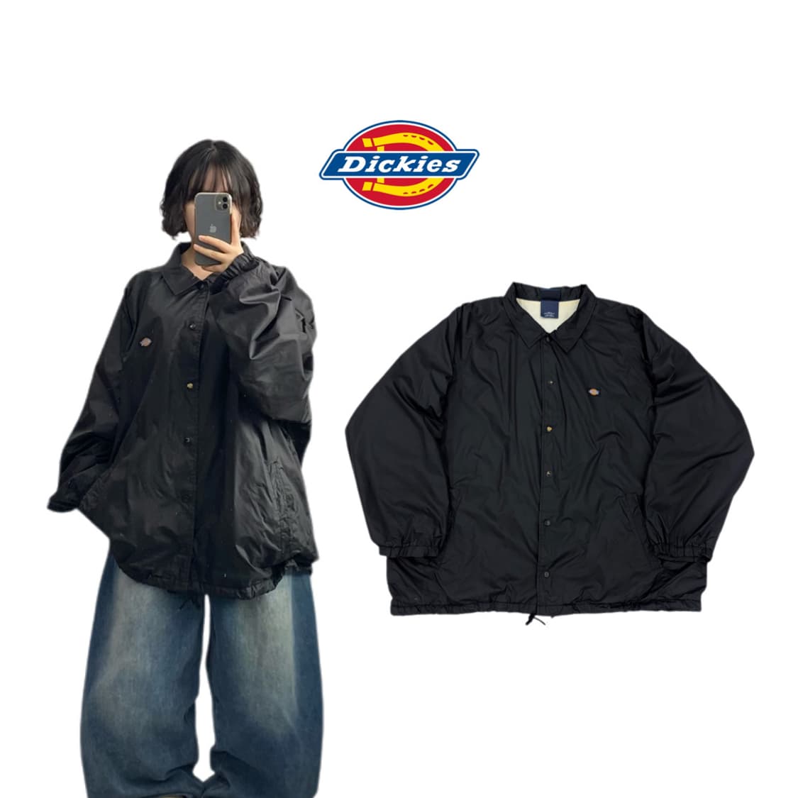 디키즈 빅사이즈 올드스쿨 나일론 코치자켓 상품이미지1