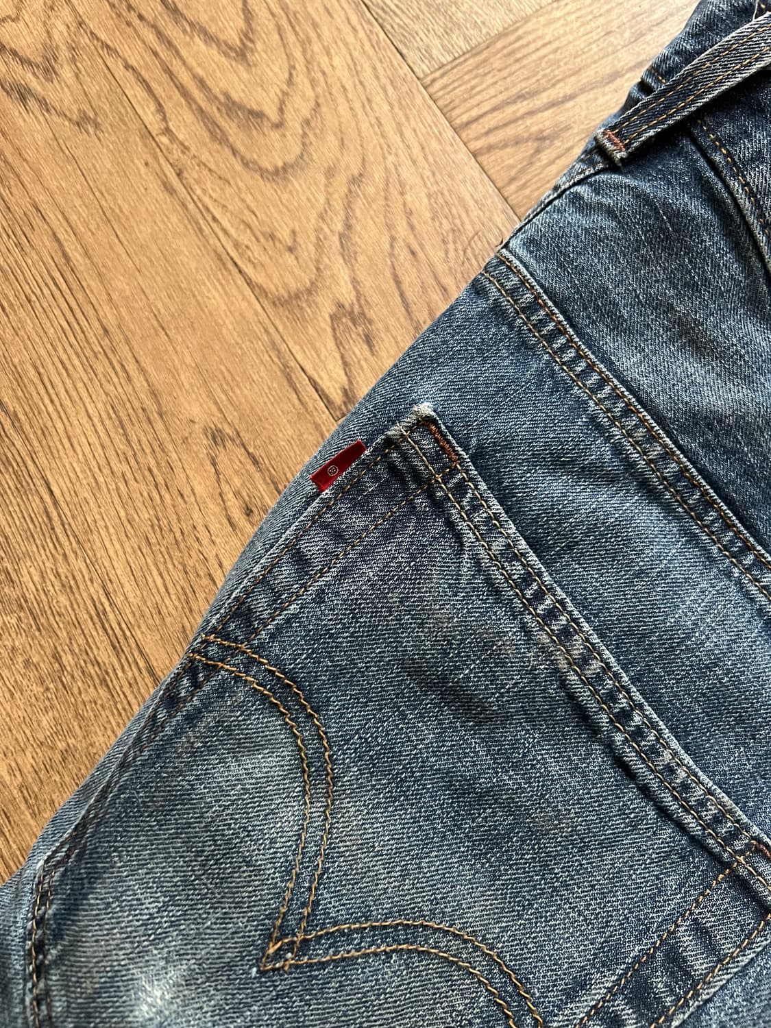 [33]00's 리바이스 USA 569 빈티지 워싱 와이드핏 데님 팬츠 상품이미지8