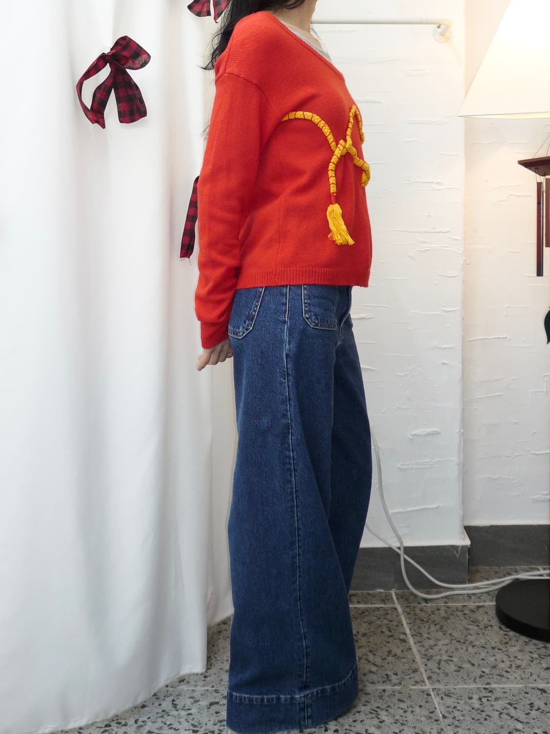 lope line red knit 상품이미지3