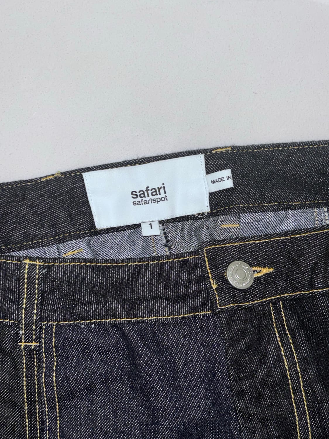 사파리스팟 데님 롱 스커트 (인디고, 1 size) 상품이미지5