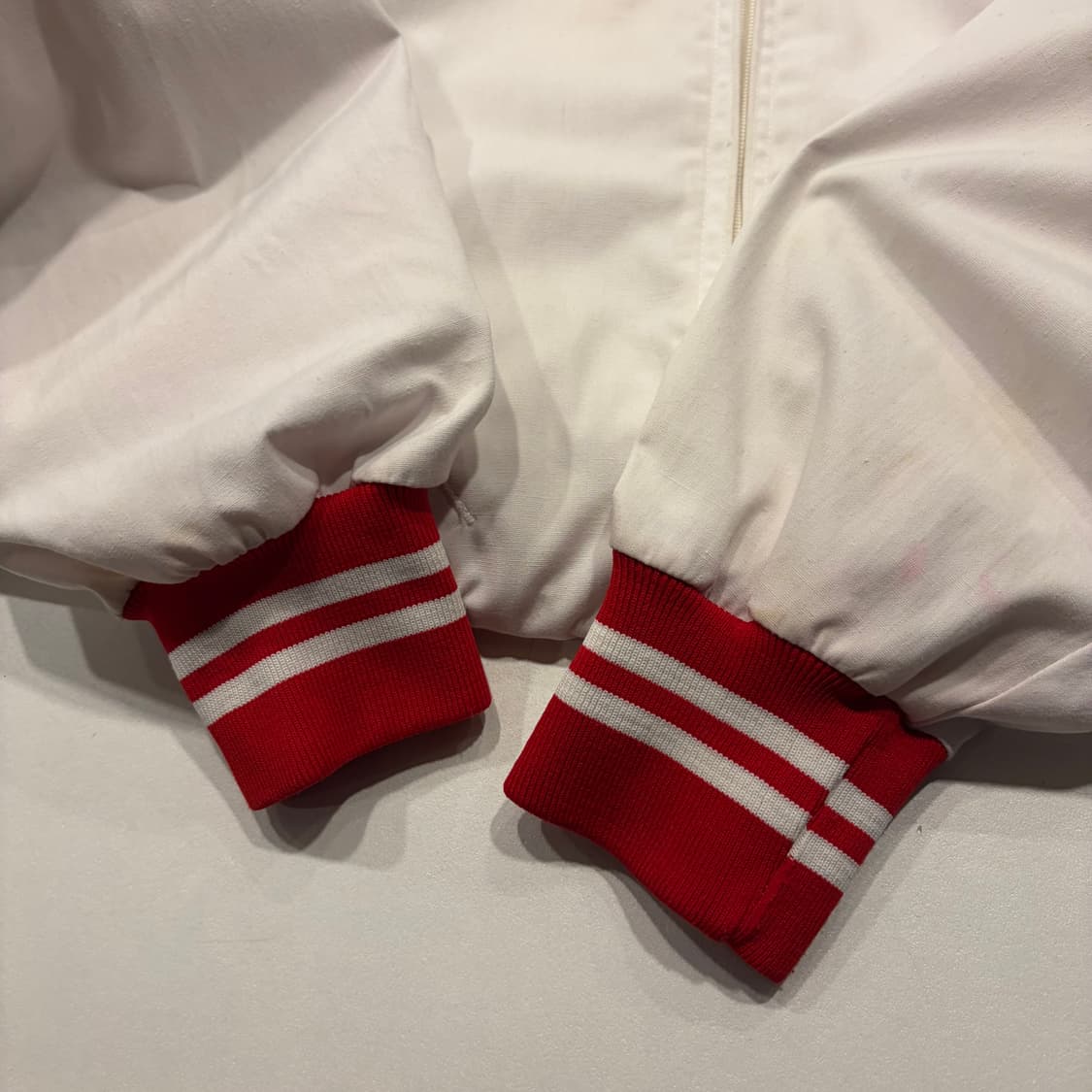 [L] 70s 챔피온 USA MOOSE 자켓 화이트/레드 빈티지 D653 상품이미지9