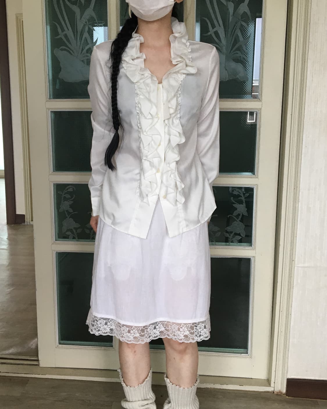 Ruffle point blouse 상품이미지1