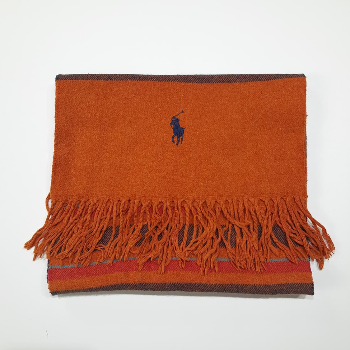 MX611 폴로 00s 울 멀티스트라이프 오렌지 머플러 목도리 상품이미지7