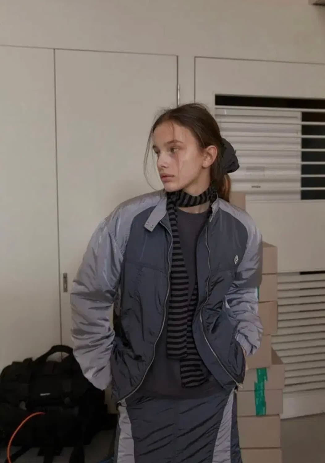 노컨텐츠 Raglan Windbreaker Jumper_Charcoal 상품이미지2