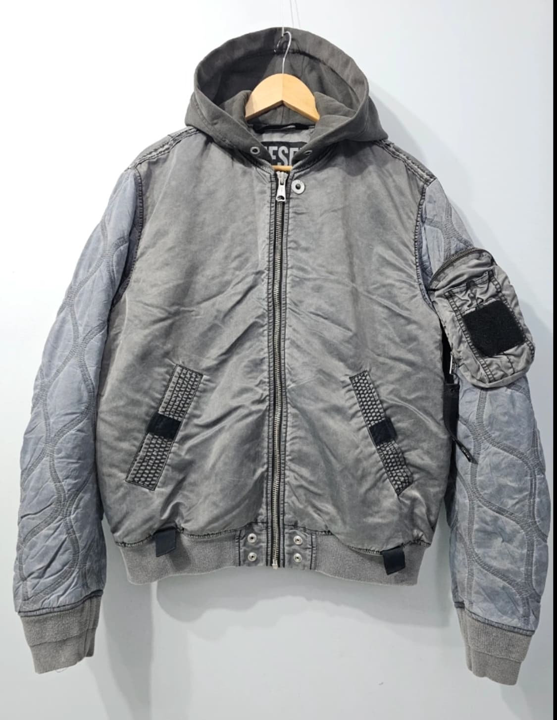 디젤 후드 퀼팅 점퍼 105 상품이미지4