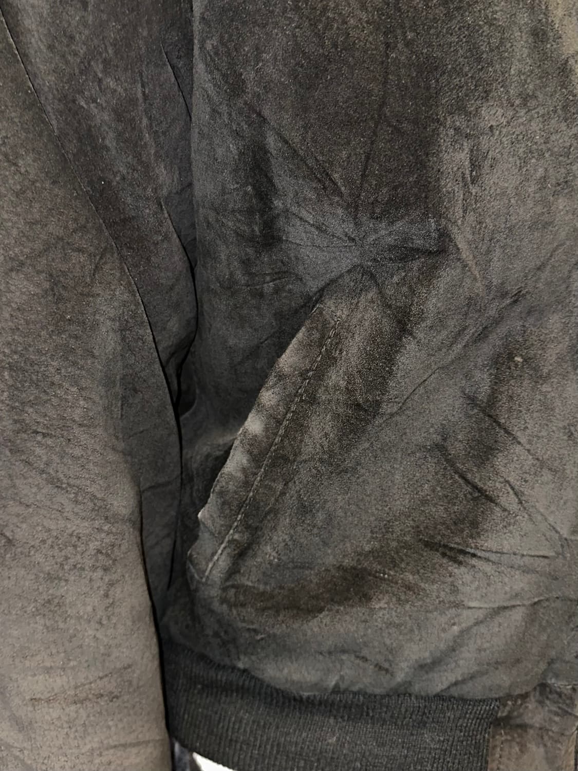 90’s Heavy pig-leather suede bomber 상품이미지8