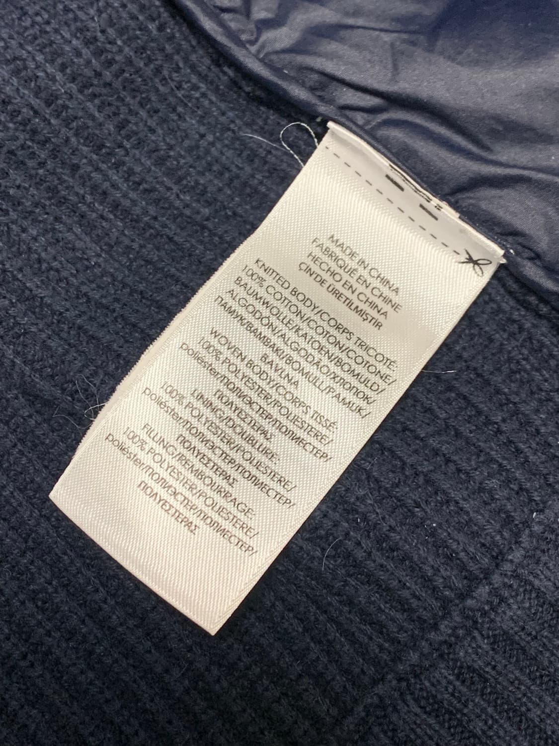 폴로 빅포니 니트패딩 네이비 그레이 상품이미지7