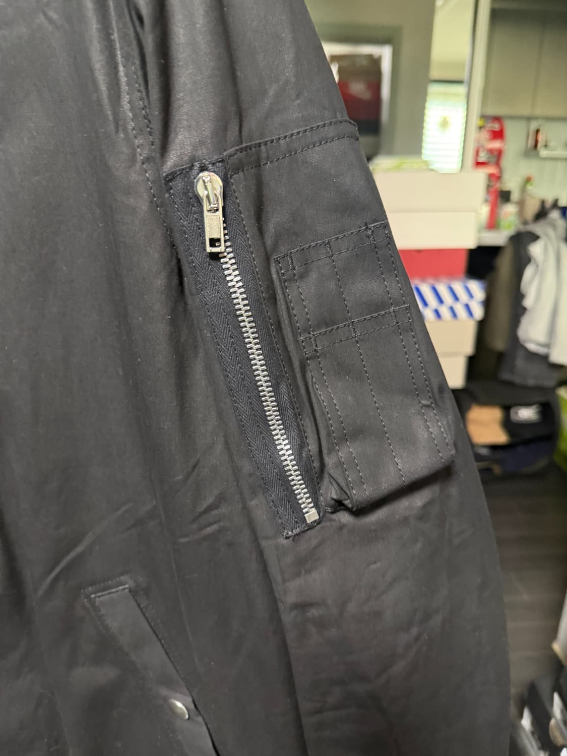 릭고웬스 바벨 라글란 봄버 자켓 te 상품이미지2