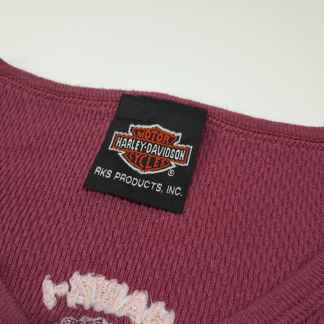 CL173 XL 할리데이비슨 미국판 와플 코튼 로고 자수 니트웨어 상품이미지3